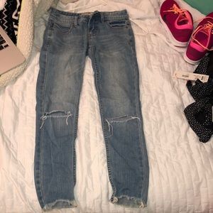 free people low waisted jeans